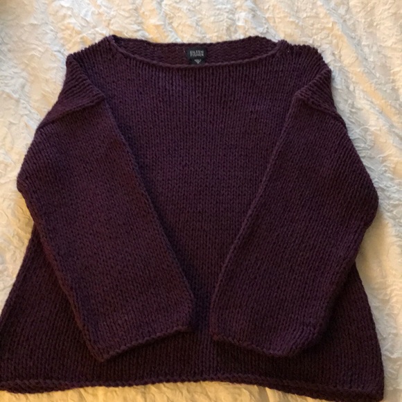 Eileen Fisher Purple Round Neck Sweater - Picture 2 of 6